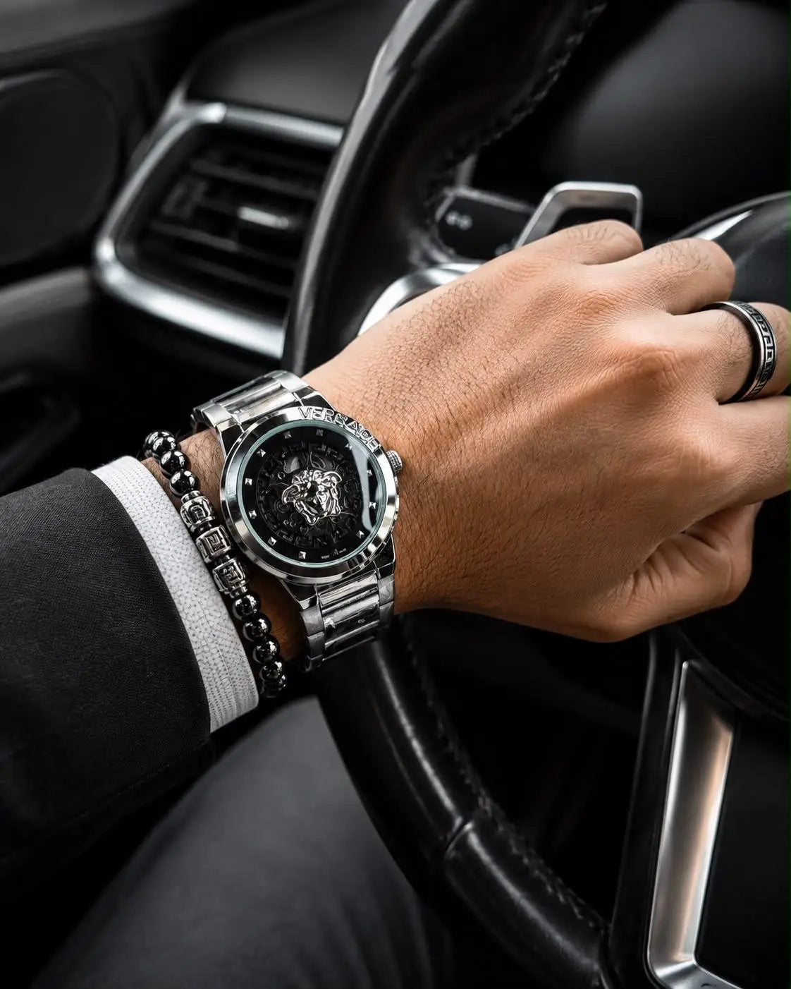 VERSACE AUTO SILVER BLACK