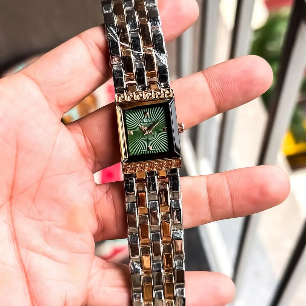 VERSACE LADIES ROSE 2 TONE GREEN