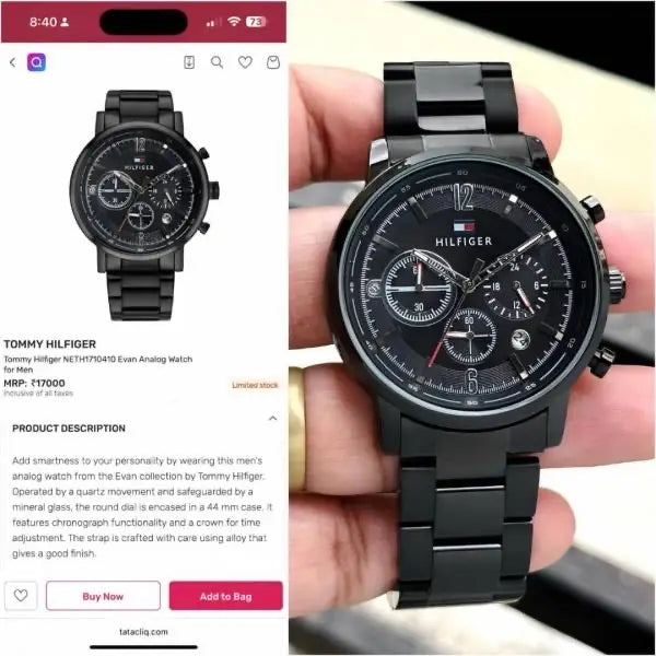 TOMMY HILFIGER CRONOGRAPH WORKING