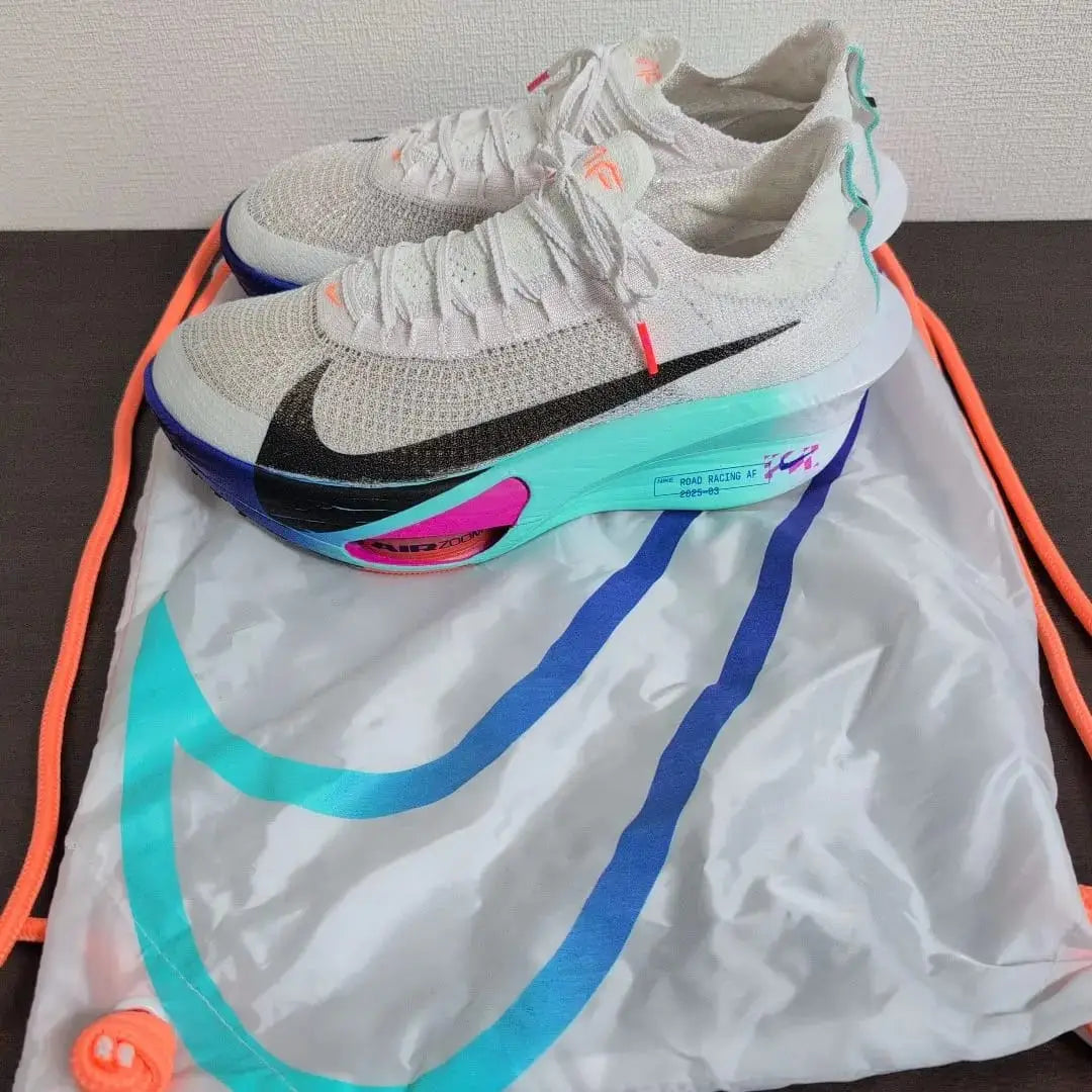 Nikee Zoom Alphafly 3 WhiteHyper Turquoise Concord Black