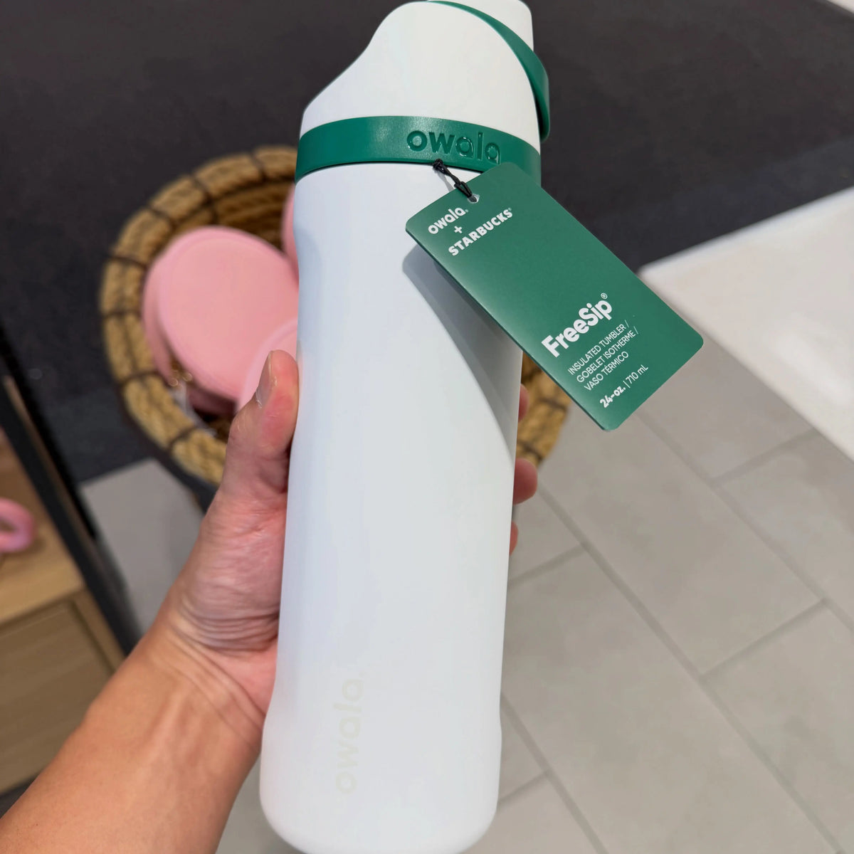Owala Starbucks FreeSip White 24Oz | 710ml Tumbler