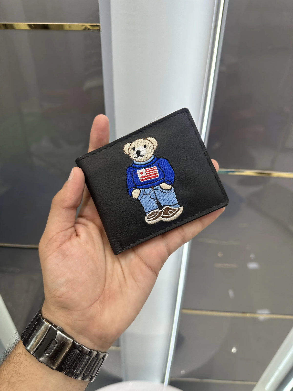 Ralph Laure n Embroided Premium Imported Wallet Black rl20