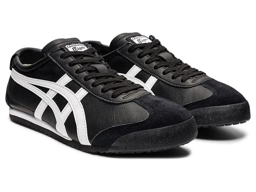 ONITSUKA TIGER MEXICO 66 BLACK/WHITE  1ST LETHER QUALITY
