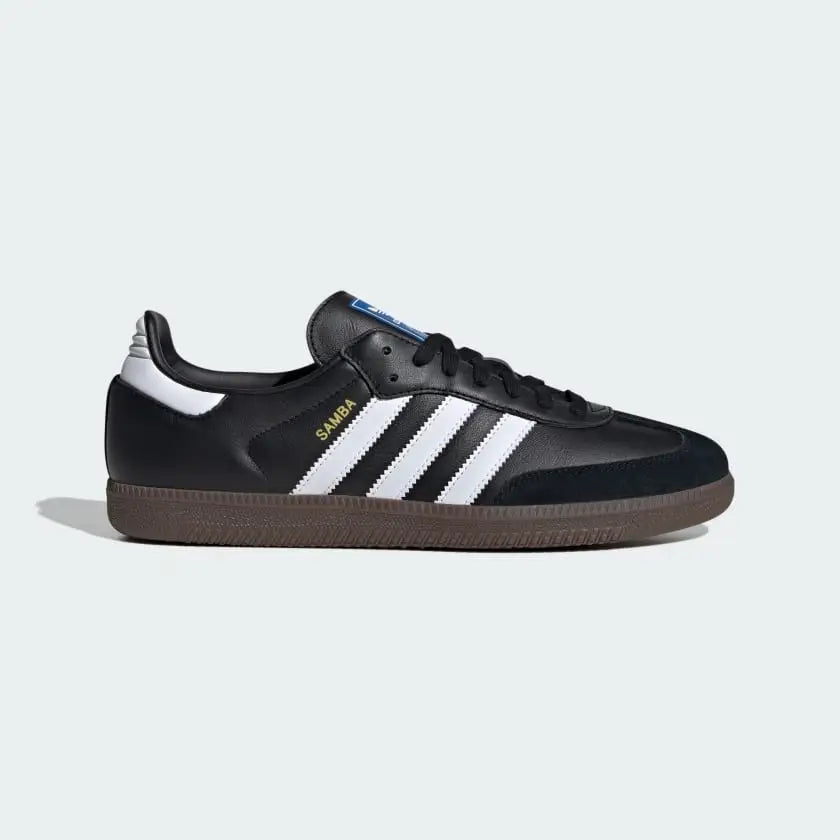ADIDAS SAMBA OG BLACK WITH OG BOX BUTTER PAPER TAGS & EXTRA LACES
