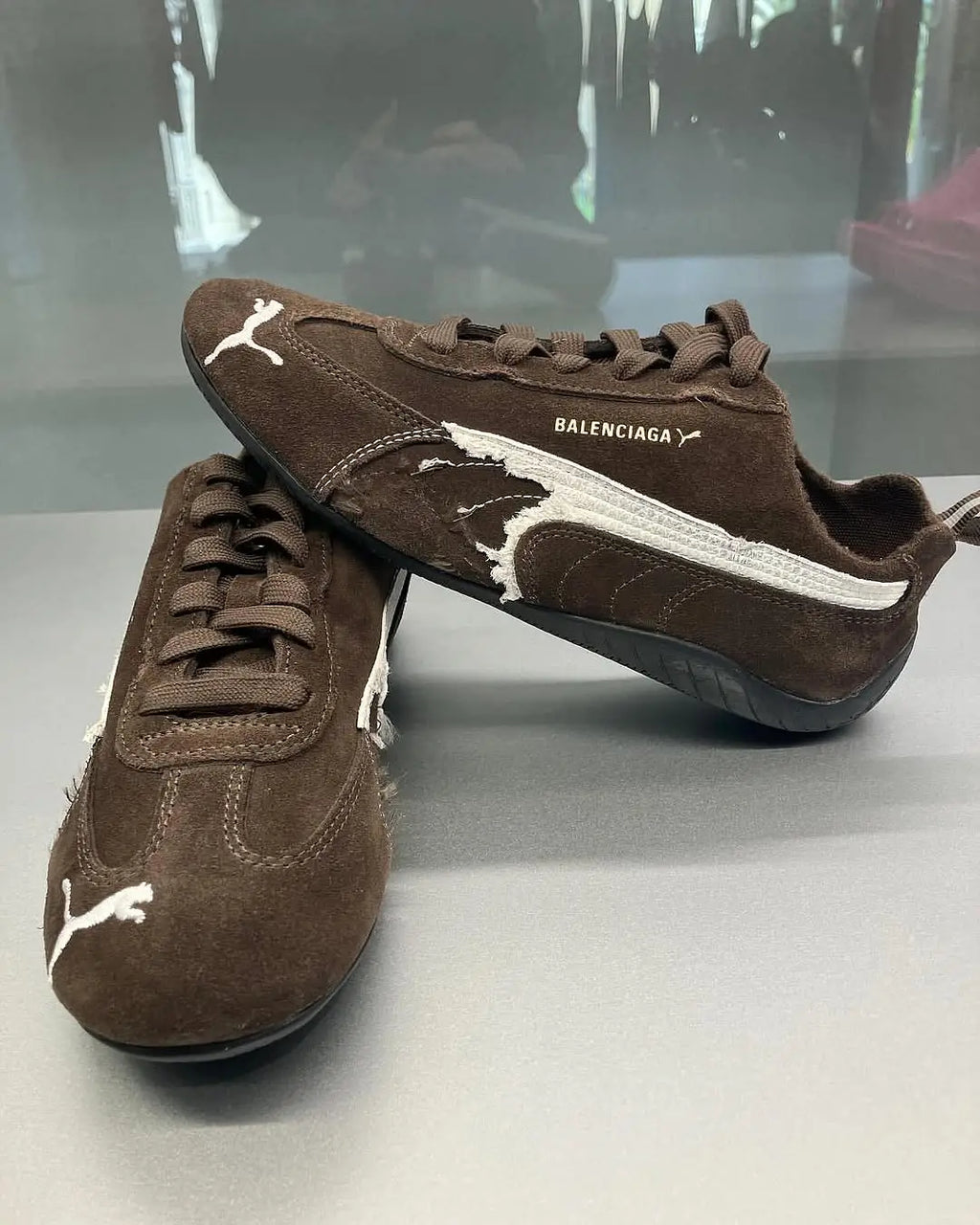 Balenciagaa X Pumaa Speedcat Brown Fix 391