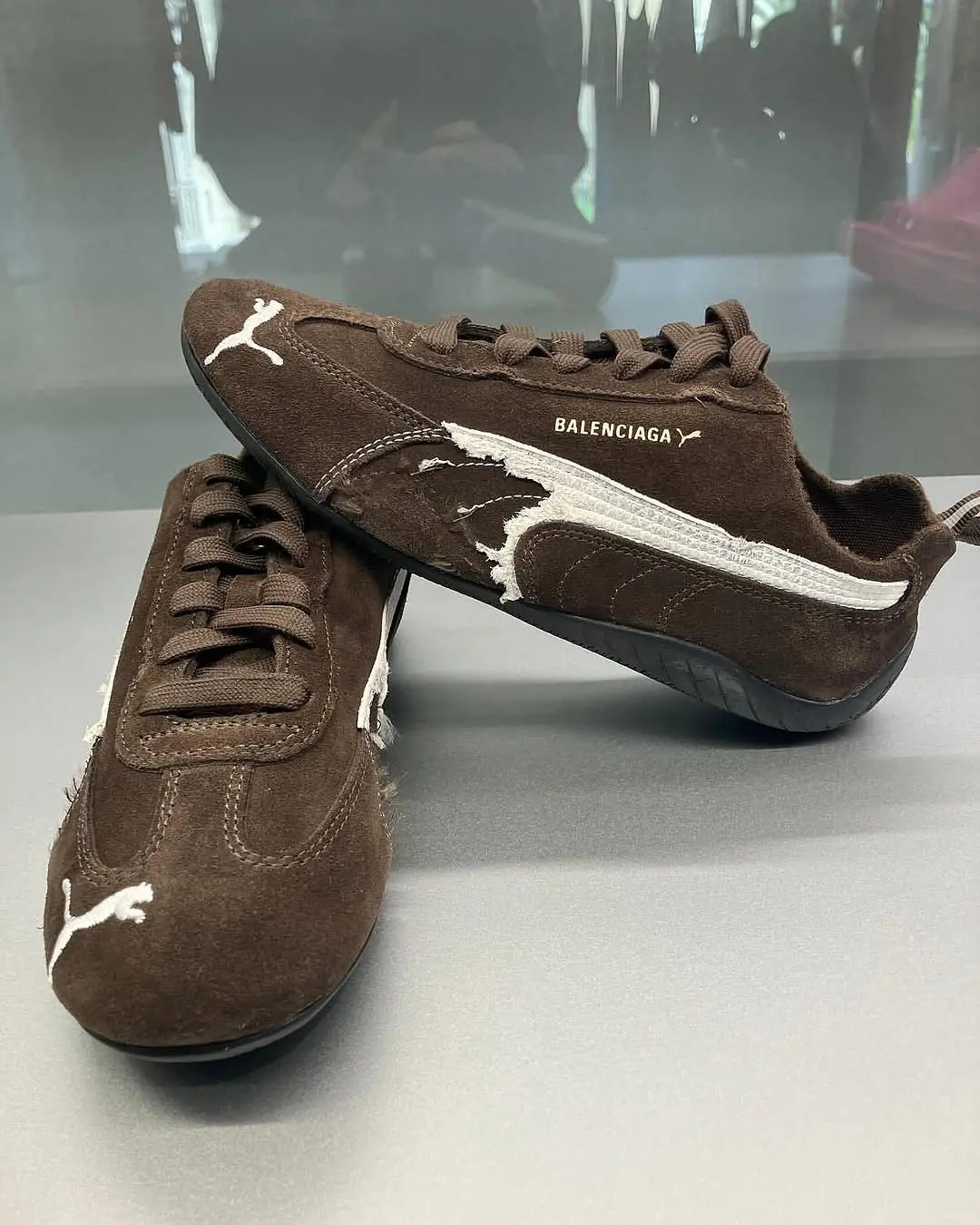 Balenciagaa X Pumaa Speedcat Brown Fix 391