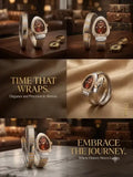 Just Cavalli Snake ladies premium silver gold two tone red Diamond