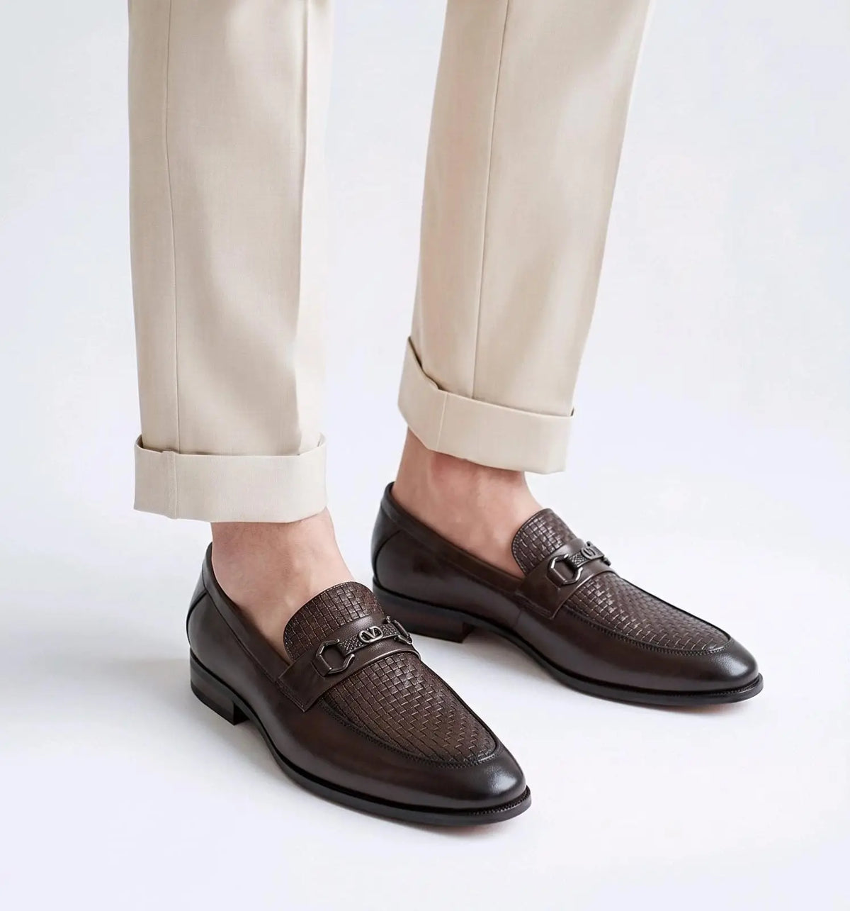 Paiznia_Brown Premium Leather Formal Loafers