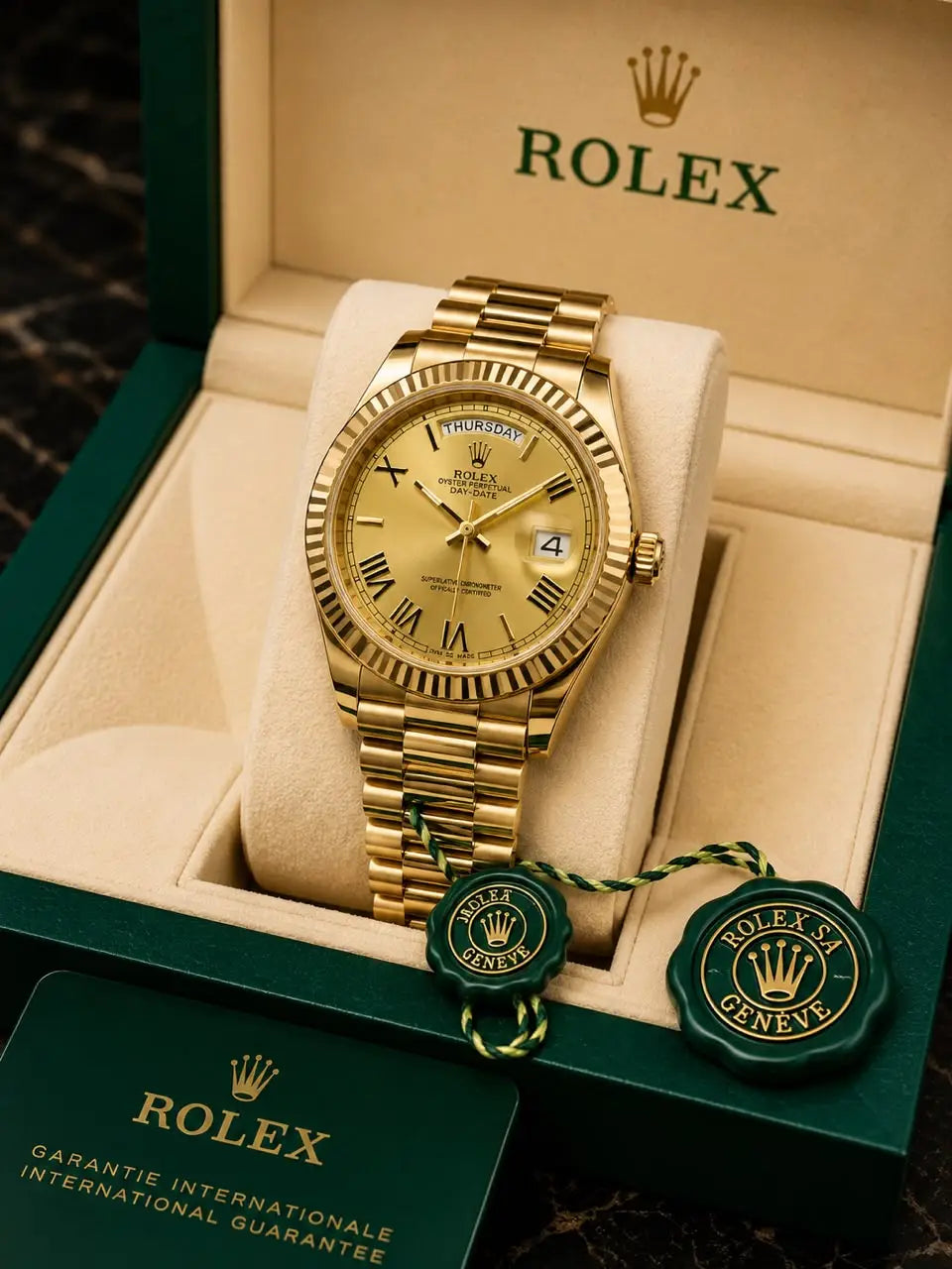 Role x Oyster Perpetual Day date Full Gold