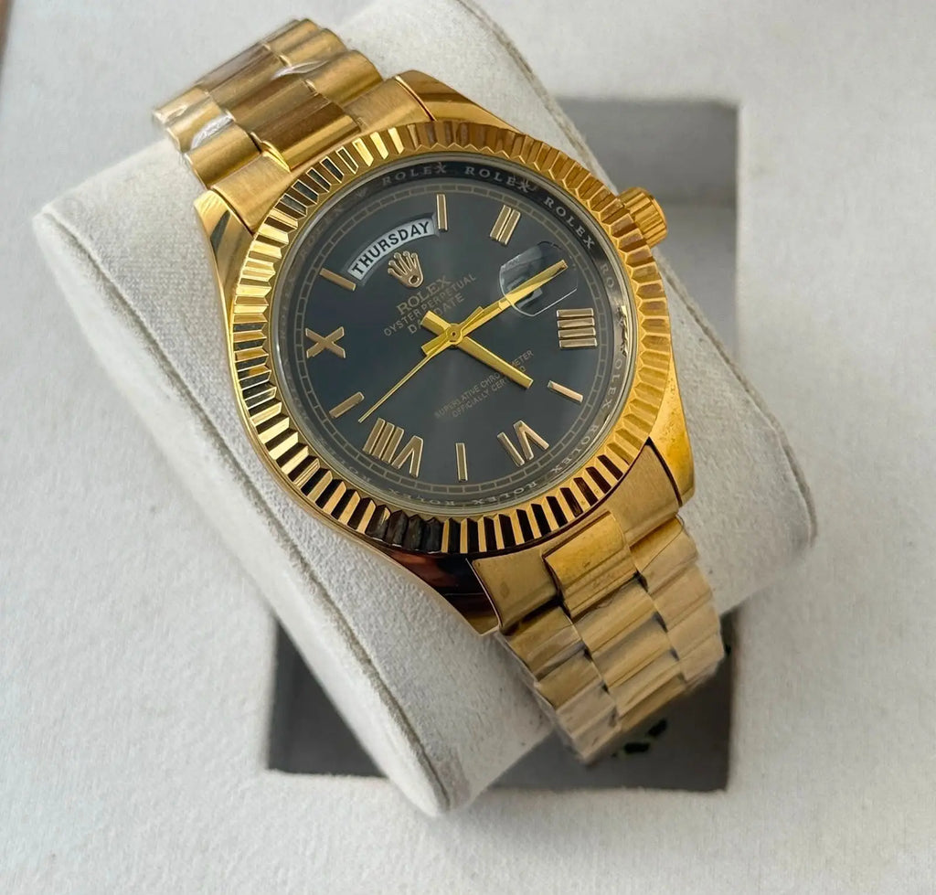 Role x Oyster Perpetual Day date Gold Black