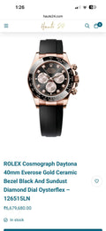 Rolex cosmograph daytona everose gold oysterflex