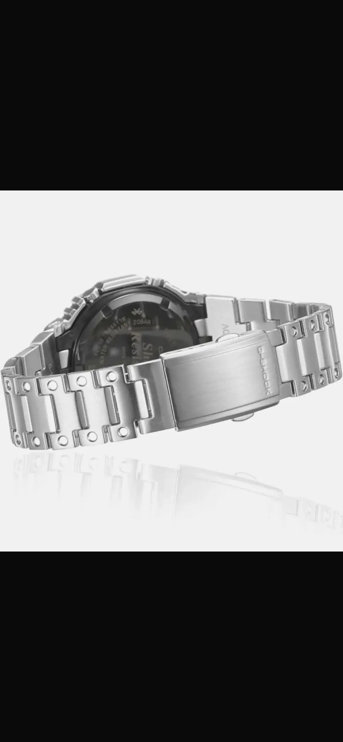 CASIO G-SHOCK GM2100 METAL SILVER BLACK