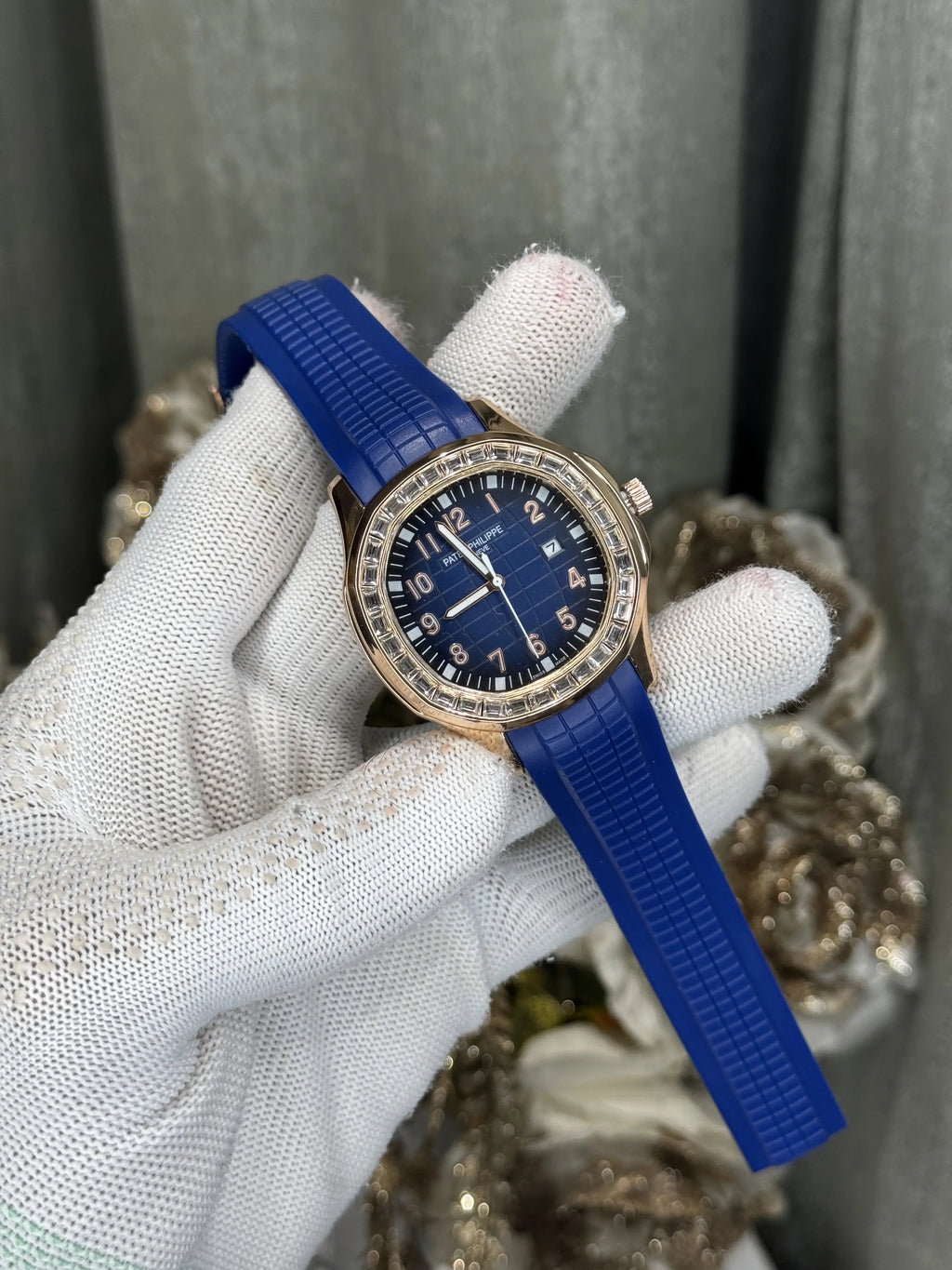 Patek Aquanaut Copper Blue Diamond Premium Watch