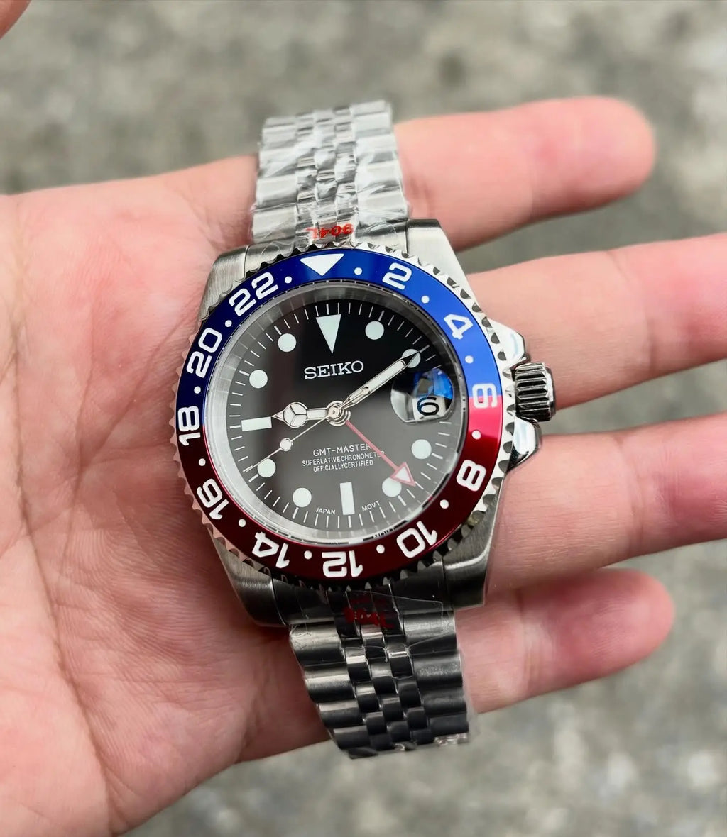 Seiko MOD GMT Master Pepsi Heavy Shift Movement
