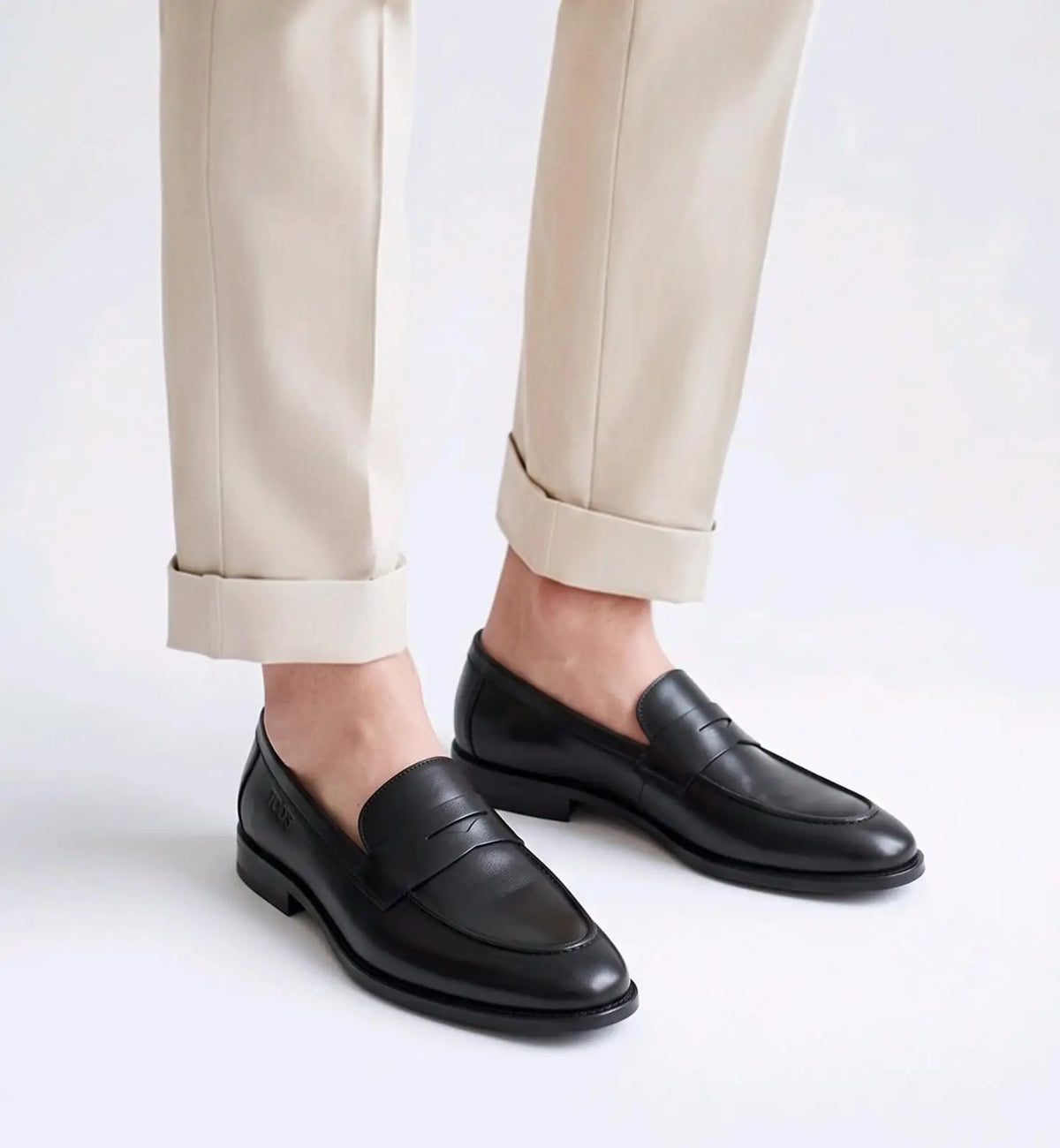 Tods_Black Premium Leather Formal Loafers