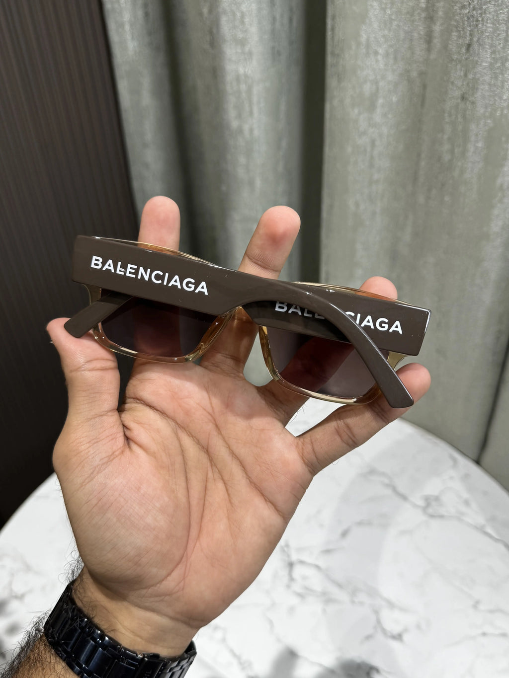 Balenciag a Brown Pink Premium Shades