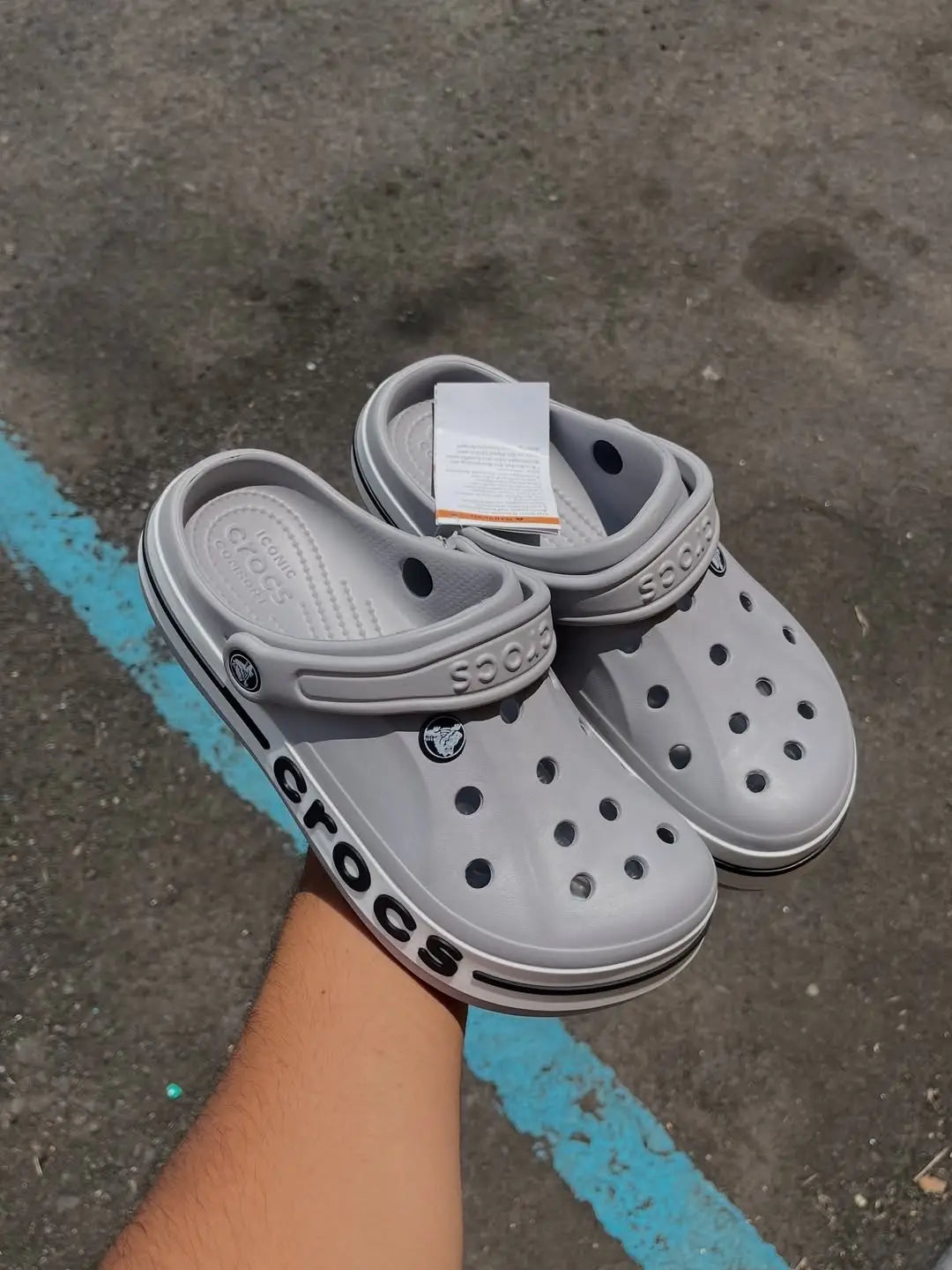 Crocs_Bayaband Clogs Grey Black
