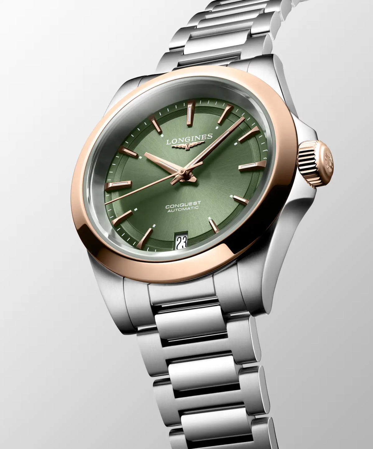LONGINES CONQUEST (GREEN ROSEGOLD AUTOMATIC)