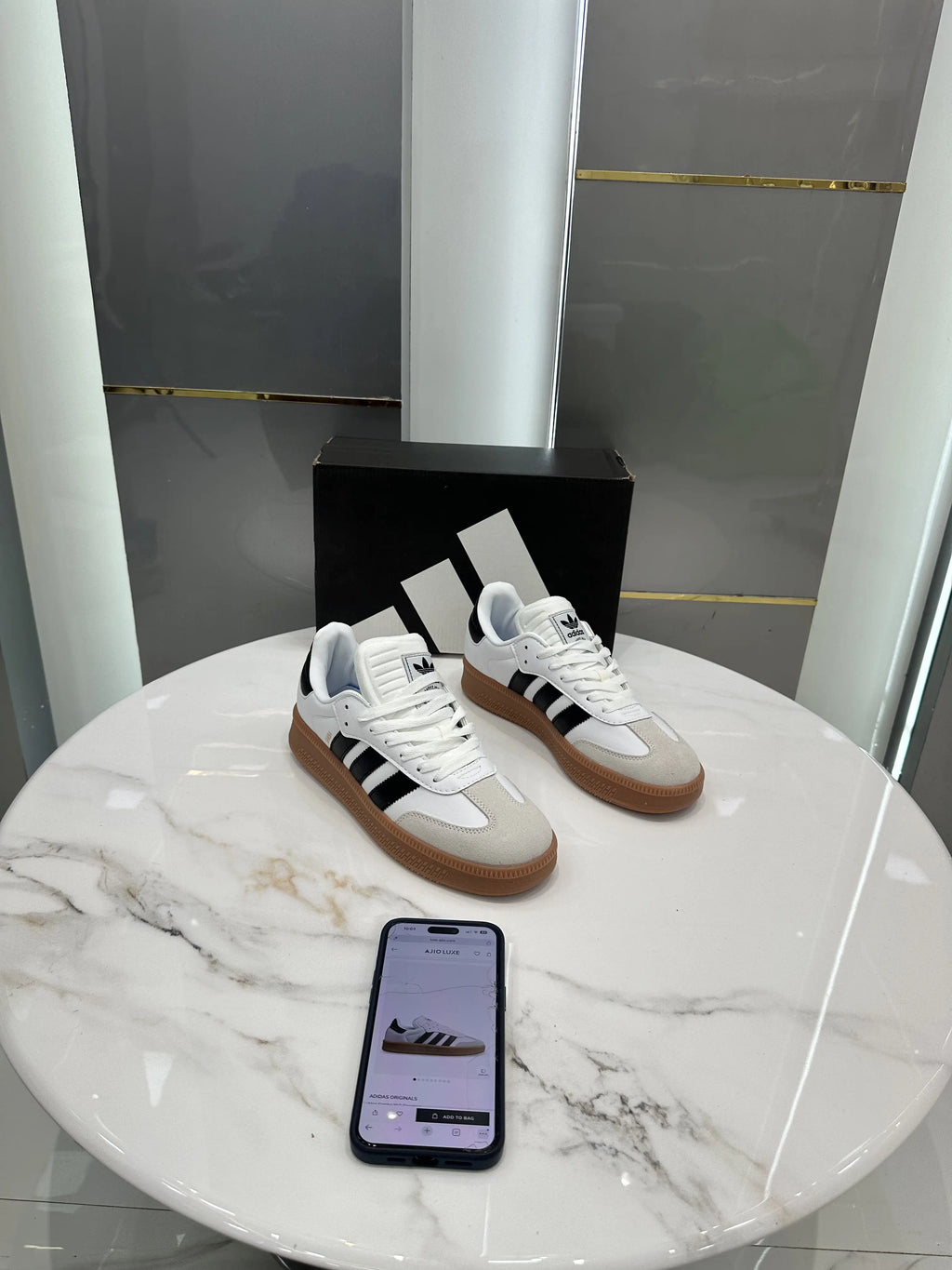 Adidas_Samba XLG White Black Sneakers