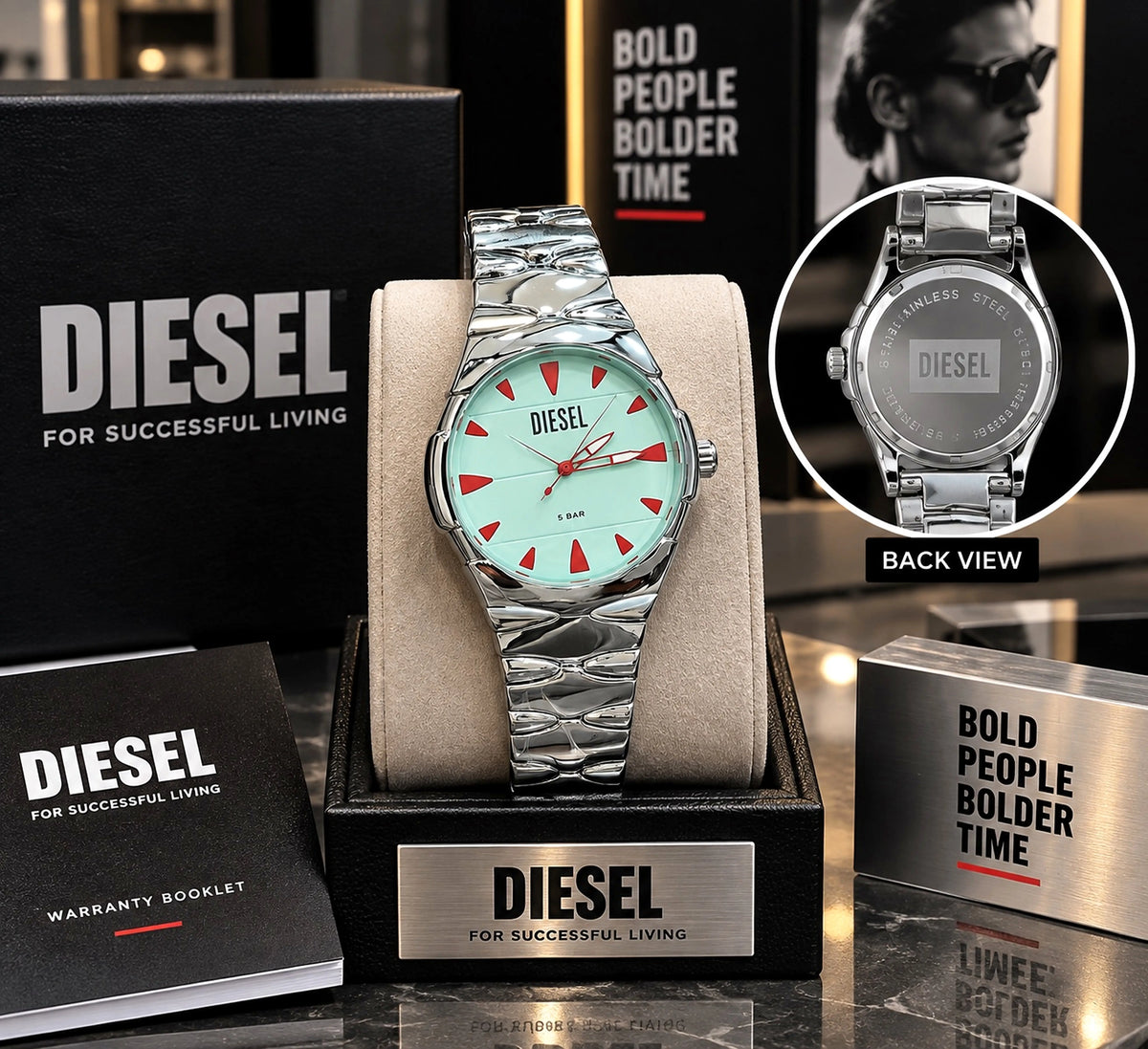 Diesel Sruptor Analog Silver-Tiffny