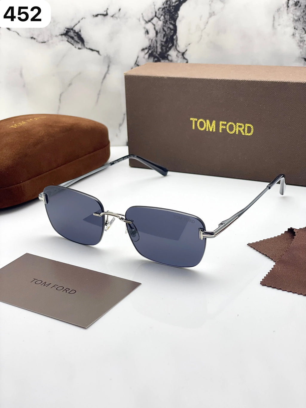 Tomford 452 Silver Black