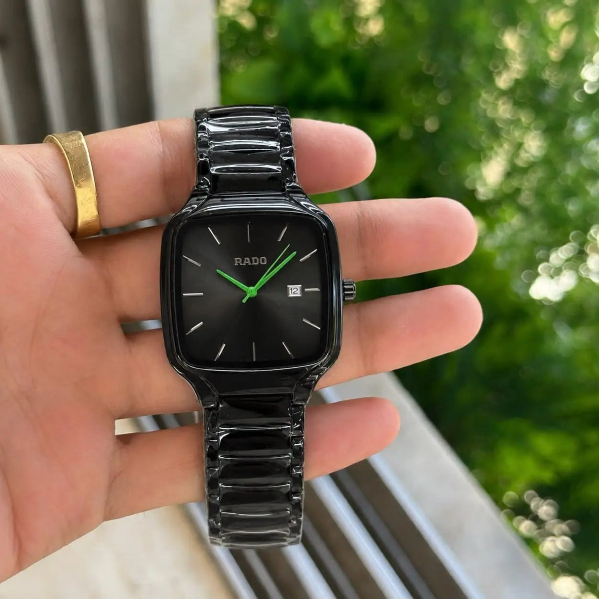 Rado full black--- date
