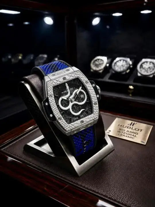 Hublot Snake Silicon Belt in Blue