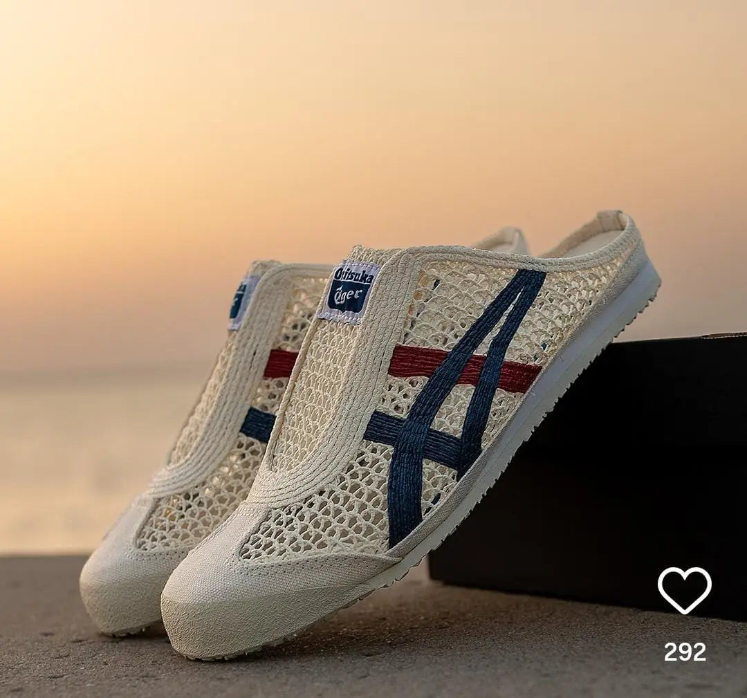 Onitsuka Tiger slip on sabot Cream Mako Blue (342