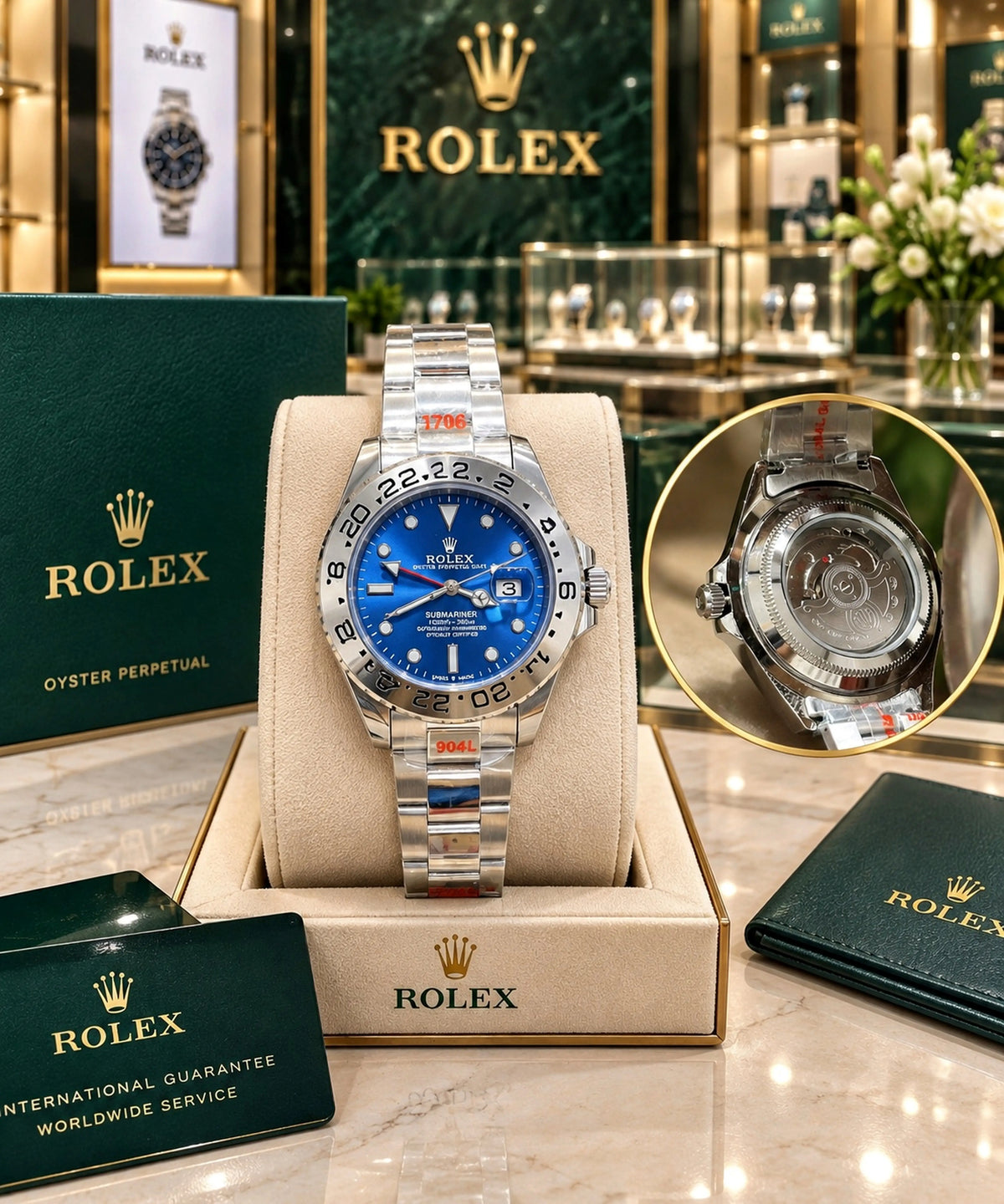 Rolex Explorer Back open Auto Movment