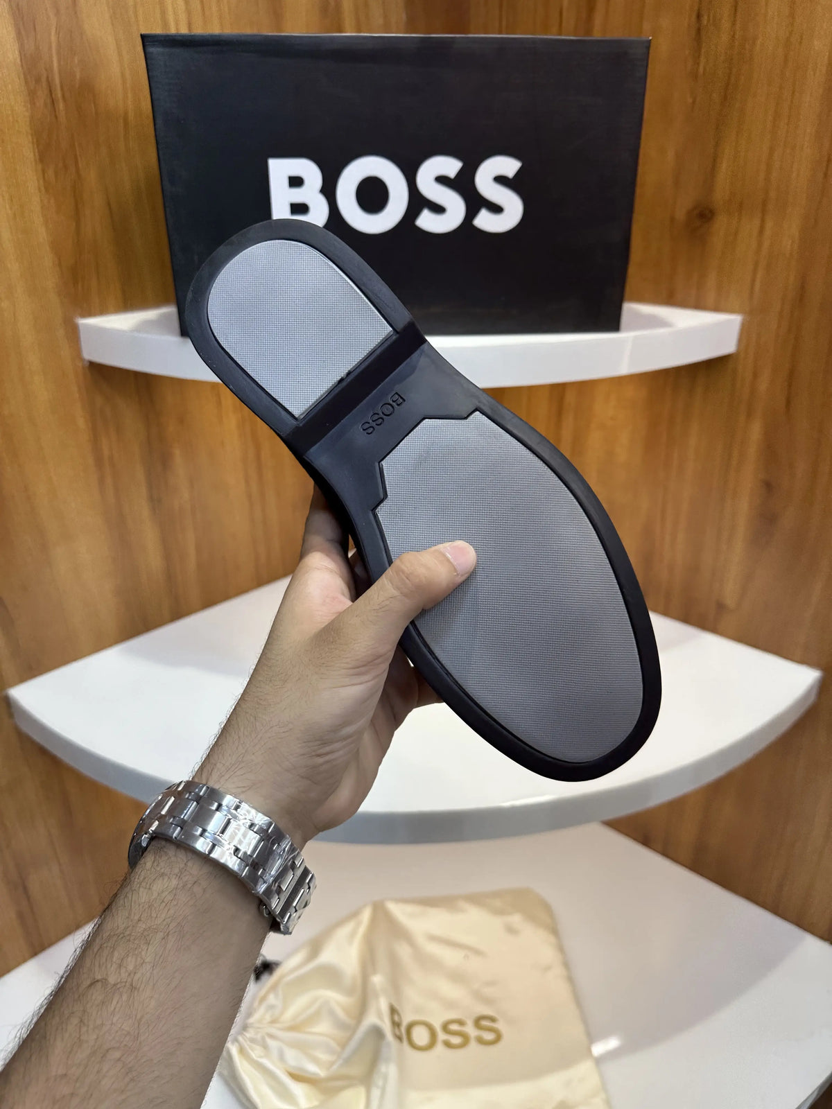 Hugo_Boss Black Premium Suede Leather Formal Loafers