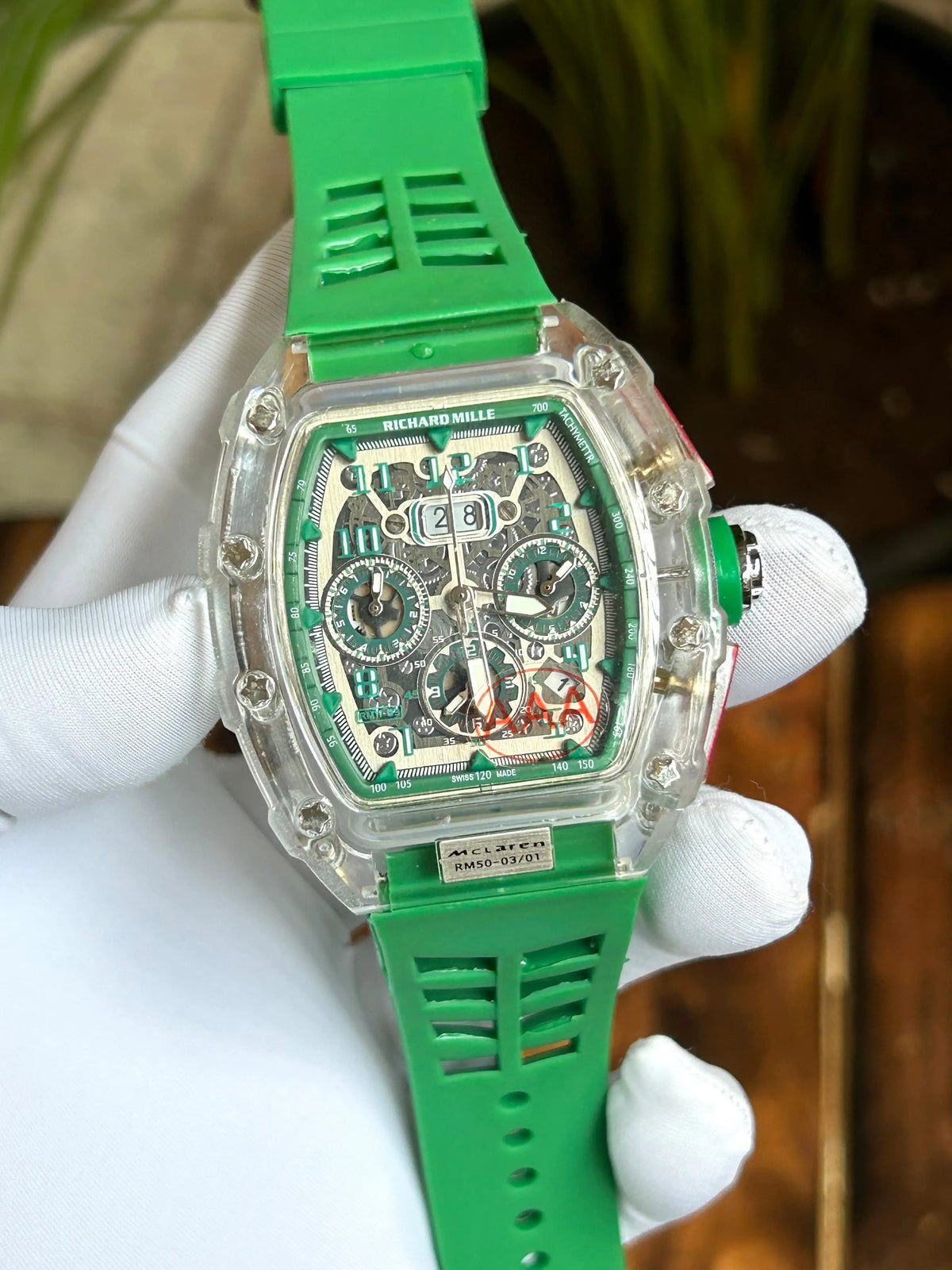 Richard Mille green All working chrono