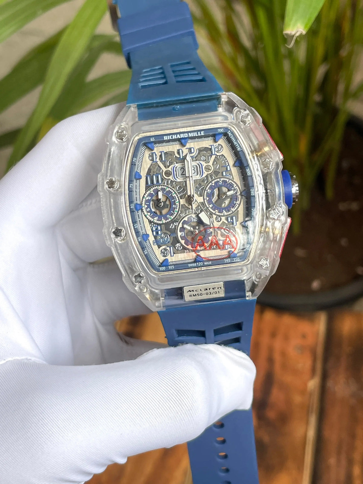 Richard Mille dark blue  All working chrono