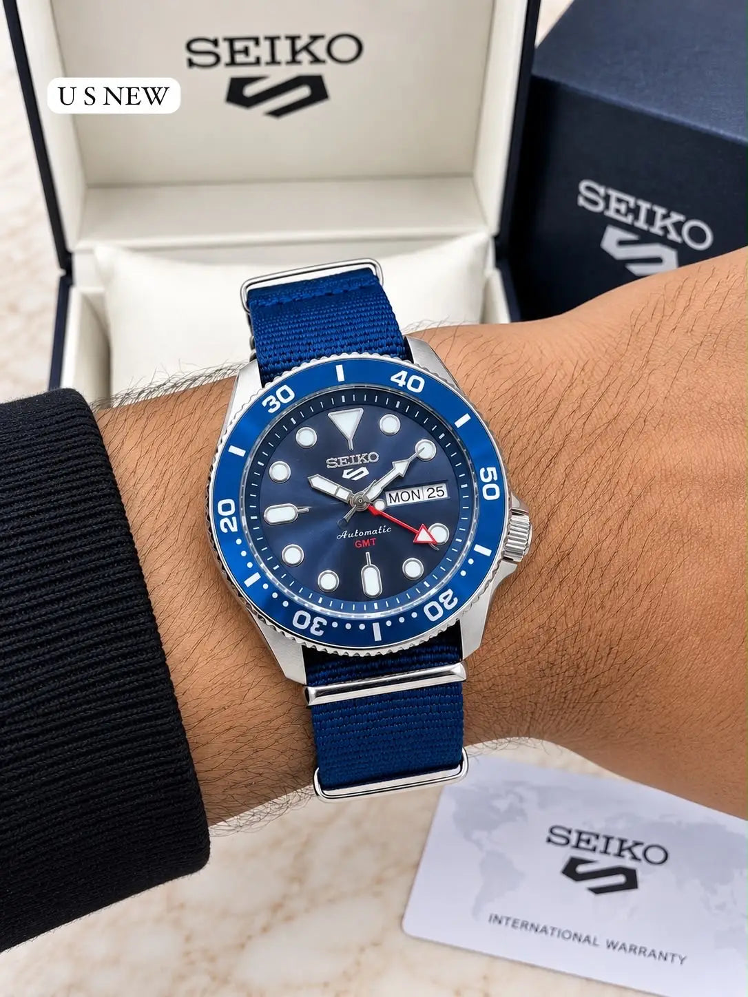 SEIKO GMT BLUE