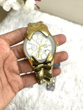 diesel mercurial round gold white