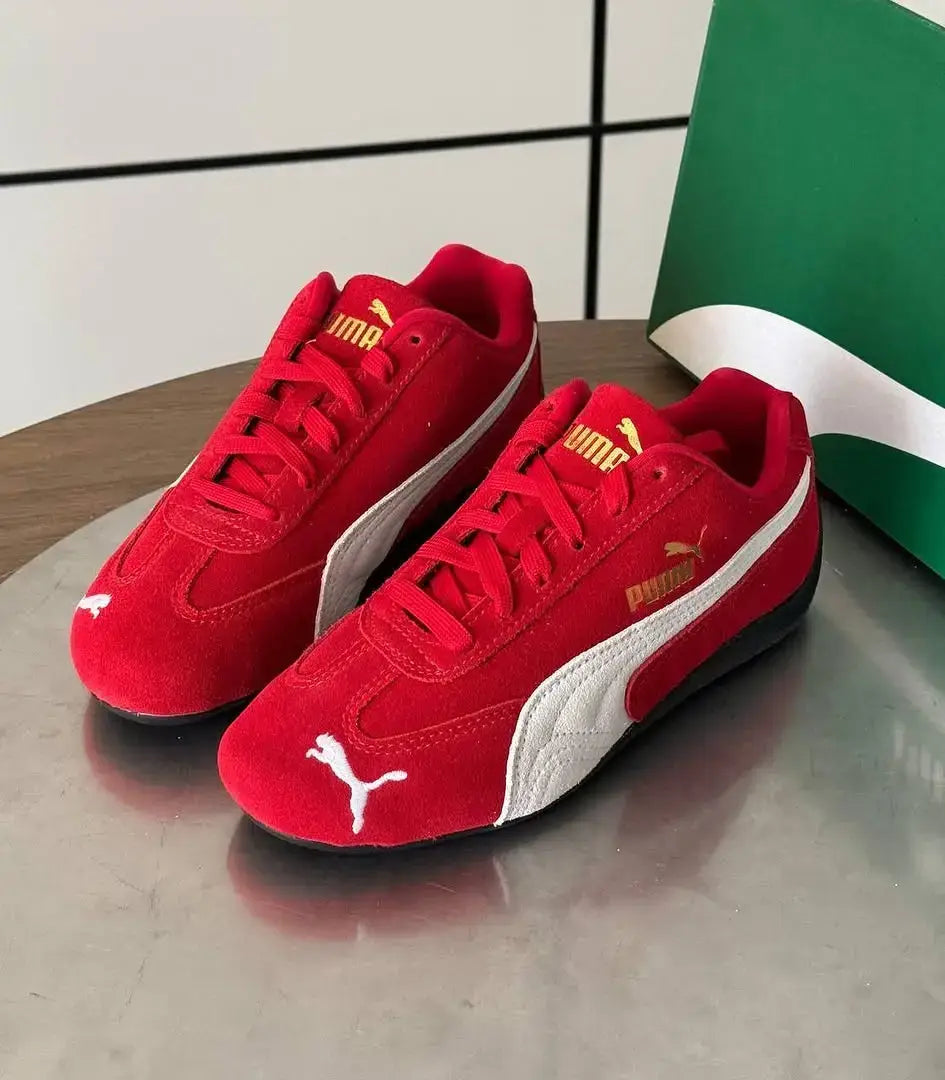 Pum a Speedcat Red White Suede Quality
