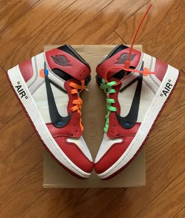 Nik e Jordan retro 1 X off white UNC Red