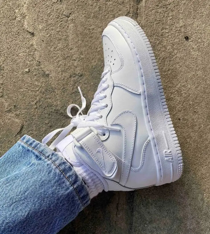 Nik e Air Force 1 Mid High Leather Quality Women Fixx