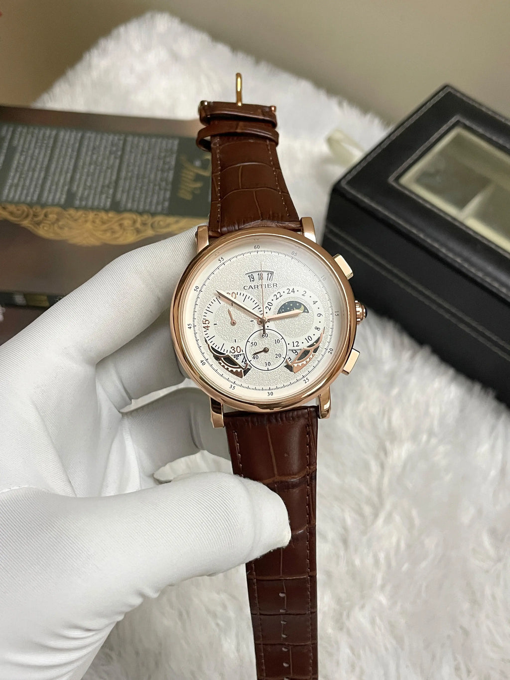 Cartier sun&moon leather