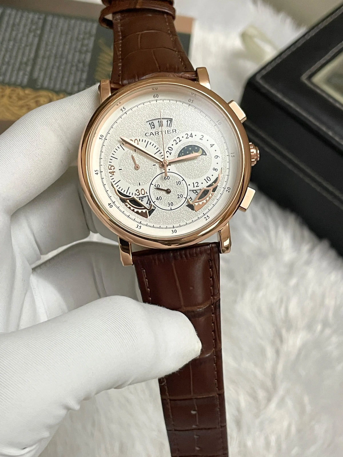Cartier sun&moon leather