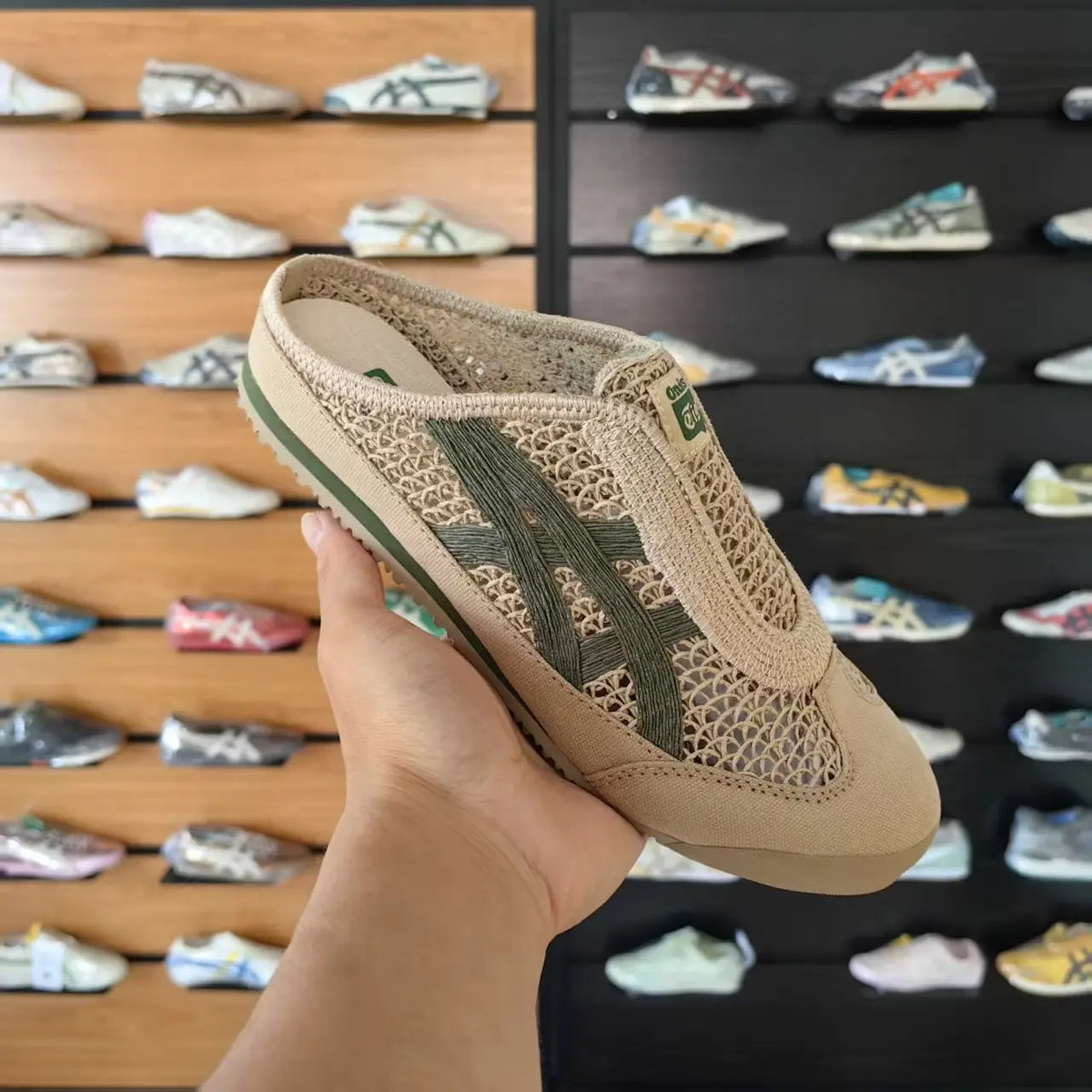 Onitsuka Tiger MEXICO 66 SABOT BEIGE GREEN D-2126