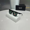 RayBan Black Green Matt Premium Shades 650