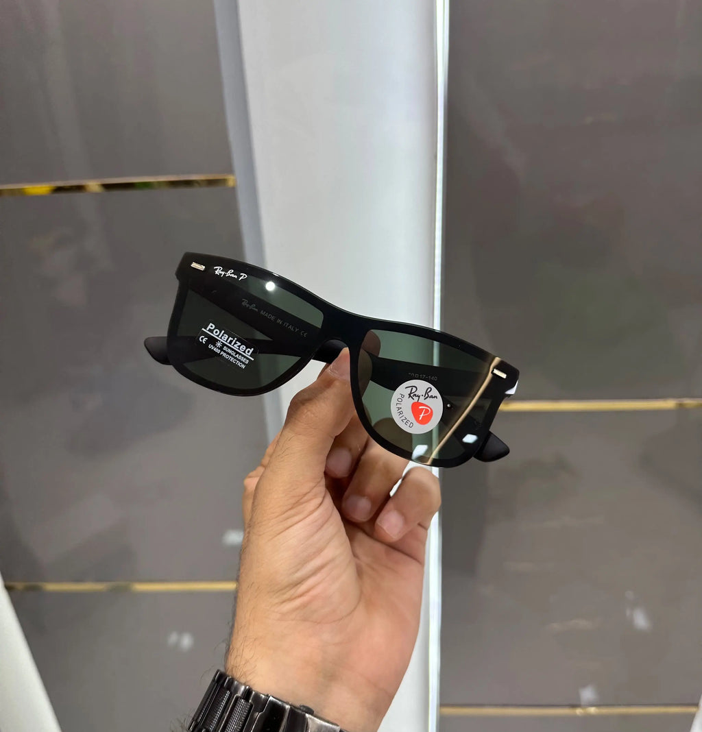 RayBan Black Green Matt Premium Shades 650