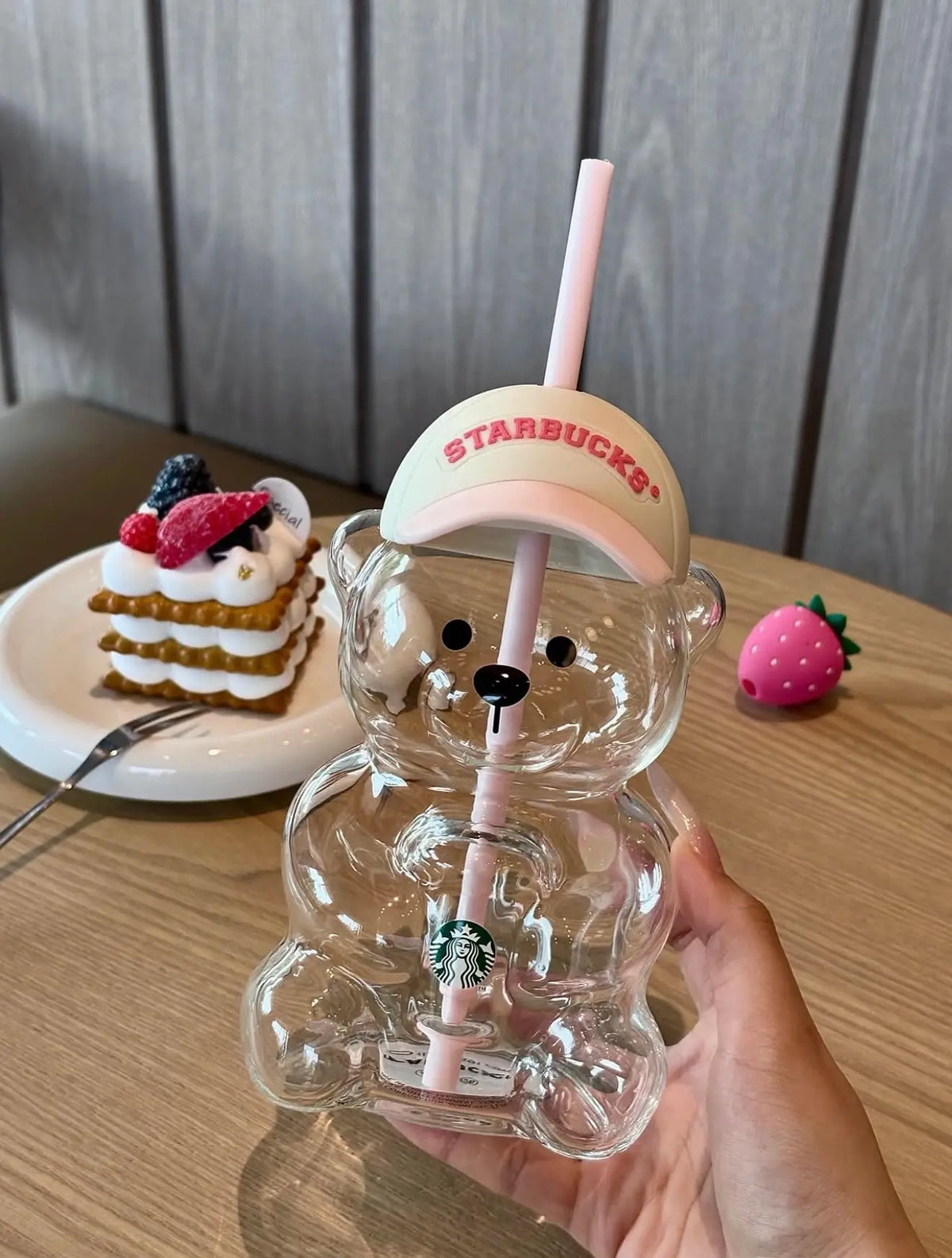 Starbucks Strawberry Pink Bearista Cup