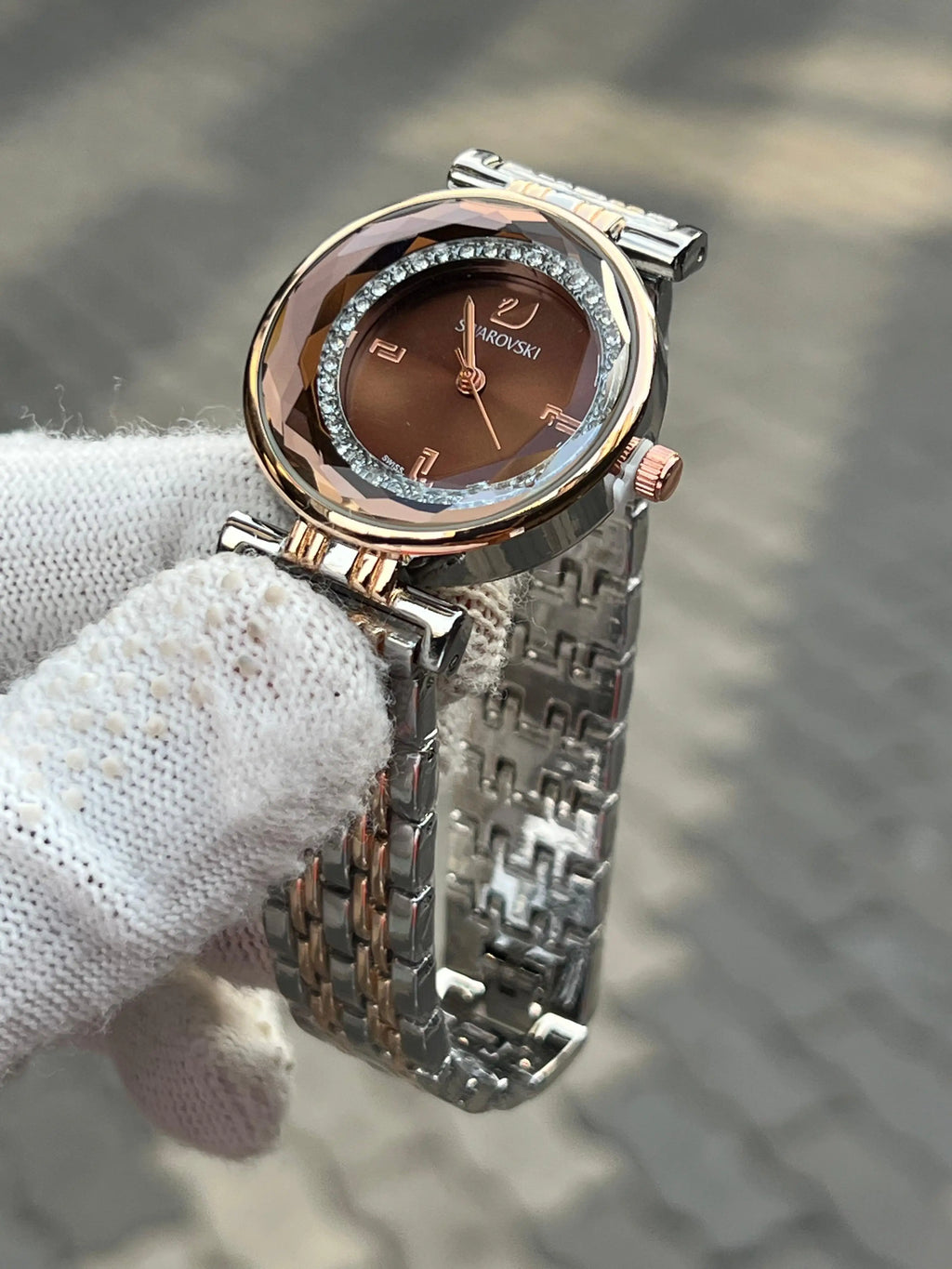 Swarovsski Rose Brown