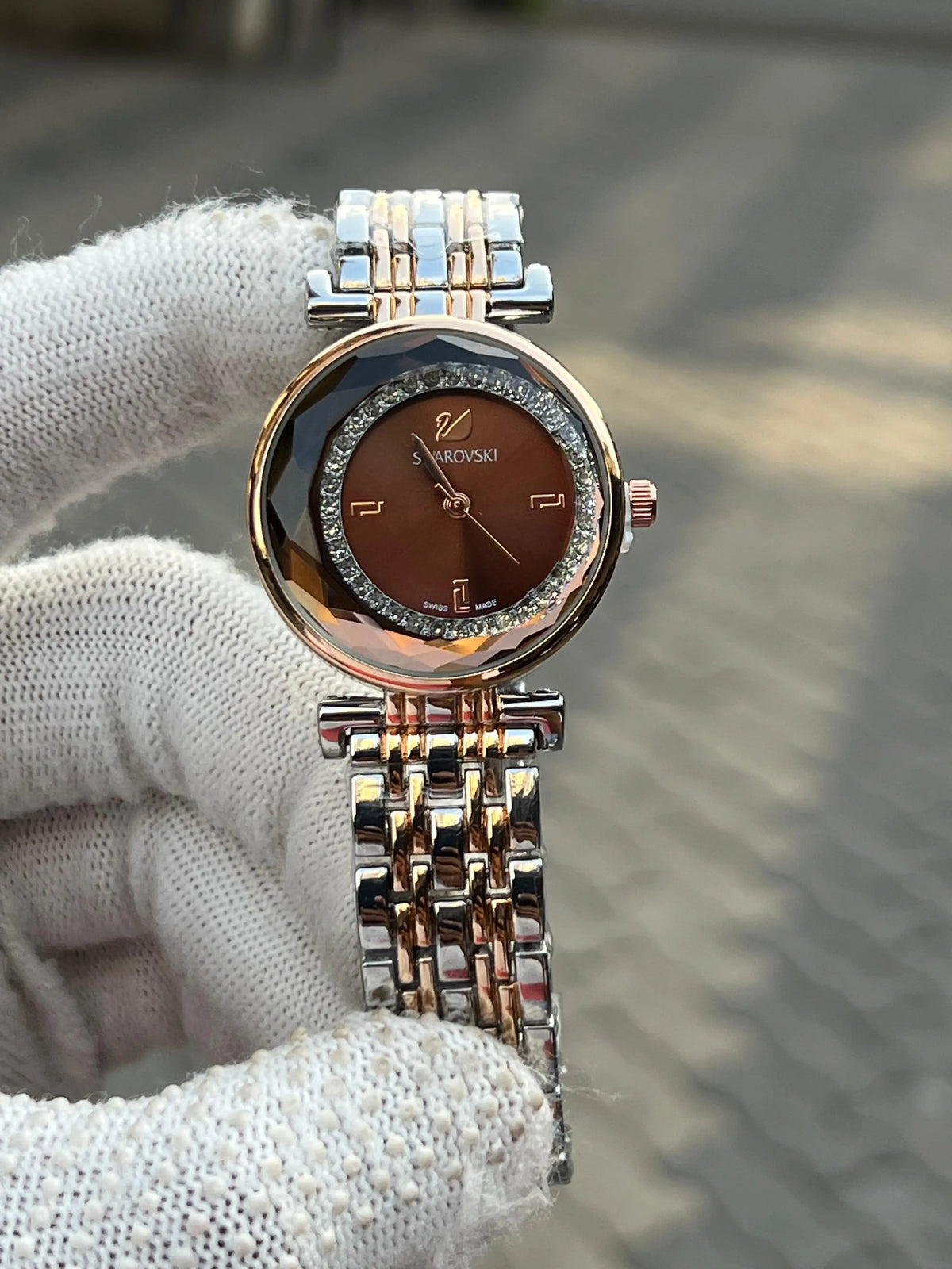Swarovsski Rose Brown