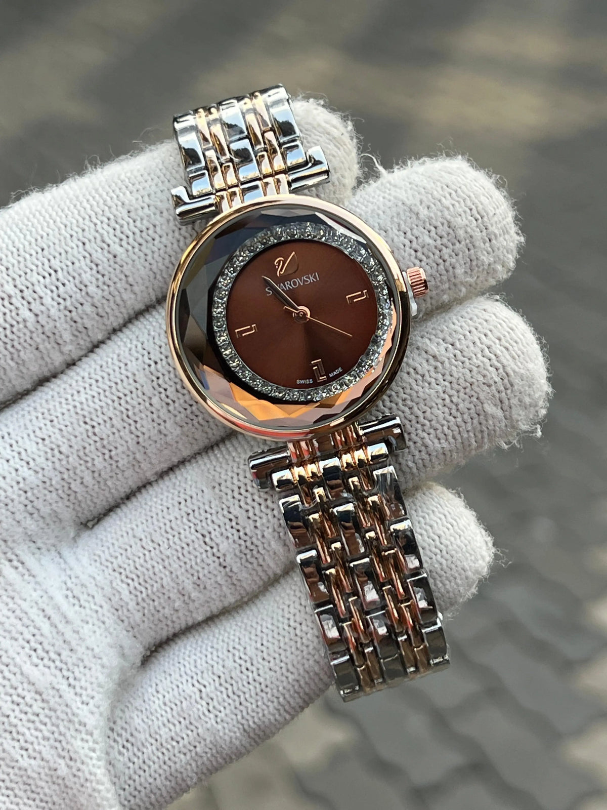Swarovsski Rose Brown