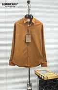 Burberr y  Light brown  Premium Shirt With Original Box