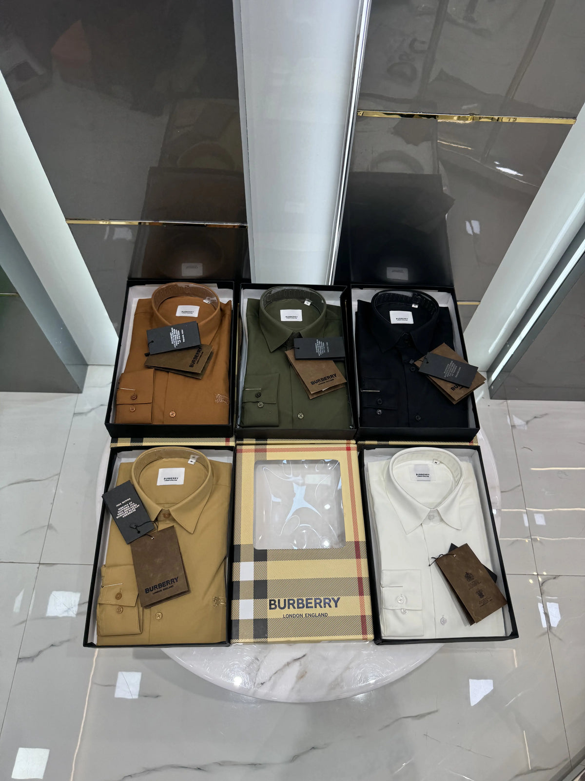 Burberr y  Black   Premium Shirt With Original Box