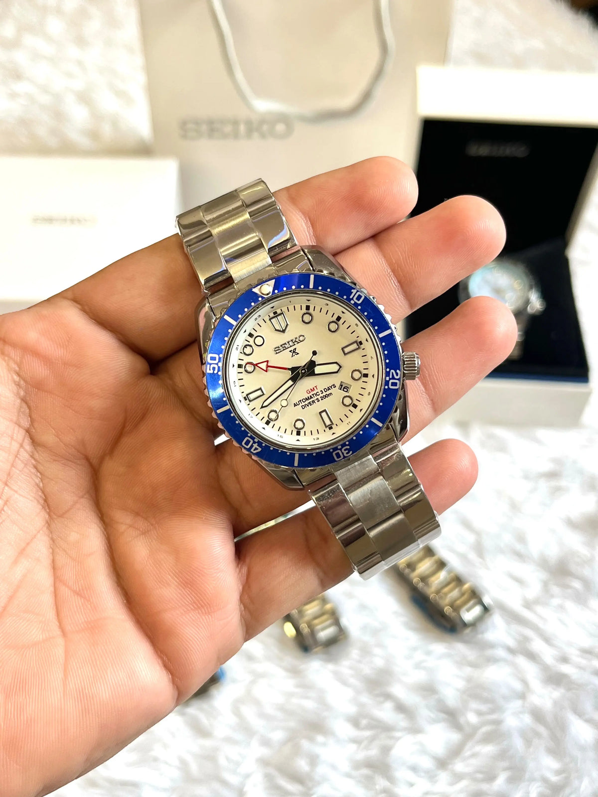 SEIKO PROSPEX GMT BACK OPEN