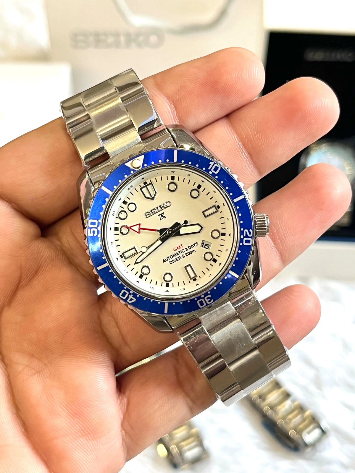 SEIKO PROSPEX GMT BACK OPEN